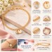 6.5" + 1" 14/20 Gold Filled 3mm Lab Grown Diamond and Disc Charm Bracelet