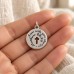 "I am with you always" Oxidized Charm