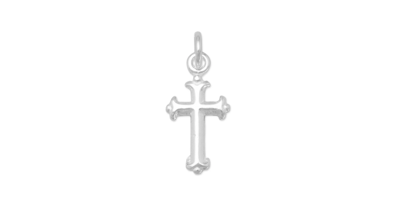 Extra Small Silver Cross CharmExtra Small Silver Cross Charm