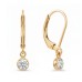 14/20 Gold Filled 3mm Lab Grown Diamond Drop Lever Back Earrings 14/20 Gold Filled 3mm Lab Grown Diamond Drop Lever Back Earrings
