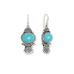 Amazing Artistry! Native American Turquoise and Fan Design Earrings