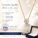 14/20 Gold Filled Floating 6mm Lab Grown Diamond Slide Necklace 14/20 Gold Filled Floating 6mm Lab Grown Diamond Slide Necklace