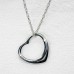 18" Necklace and Floating Heart Pendant