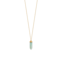 18" Pencil Cut Amazonite Necklace