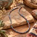 17" Turquoise and Lapis Multi Stone Heishi Necklace