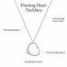 18" Necklace and Floating Heart Pendant